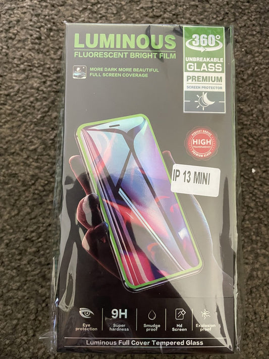 Luminous Full Cover Tempered Glass for IPhone 13 Mini