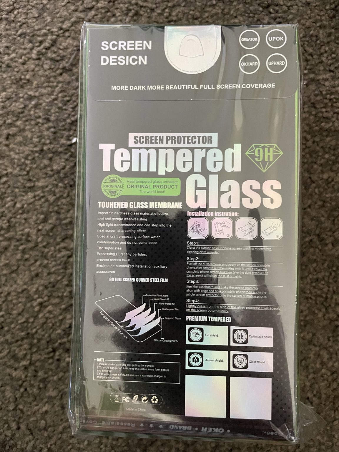 Luminous Full Cover Tempered Glass for IPhone 13 Mini