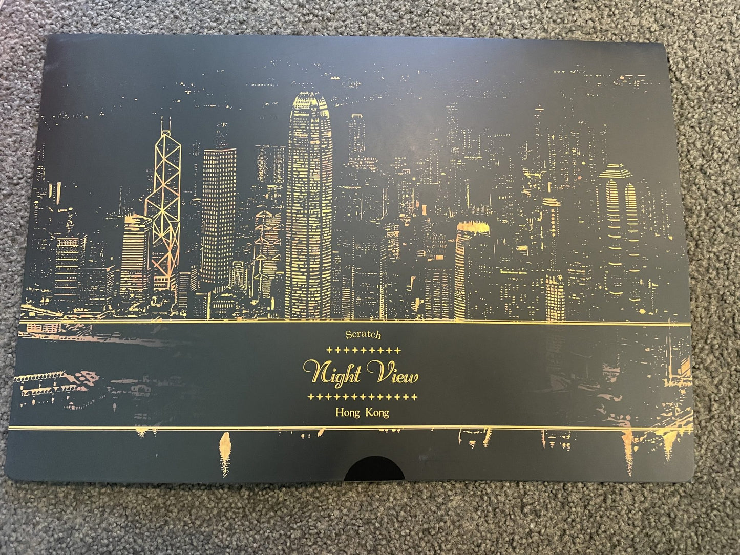 Scratch Art Night View - Hong Kong