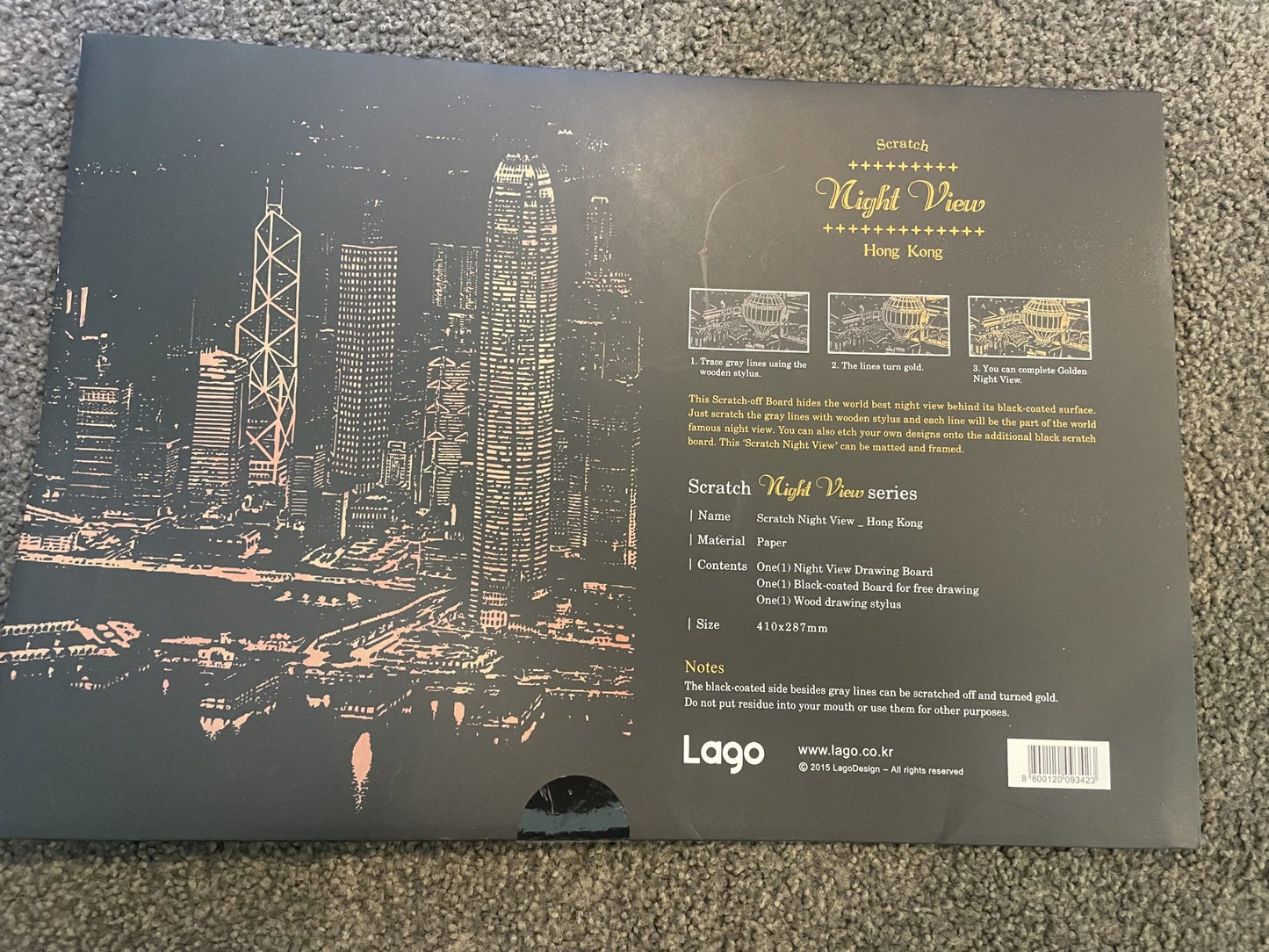 Scratch Art Night View - Hong Kong