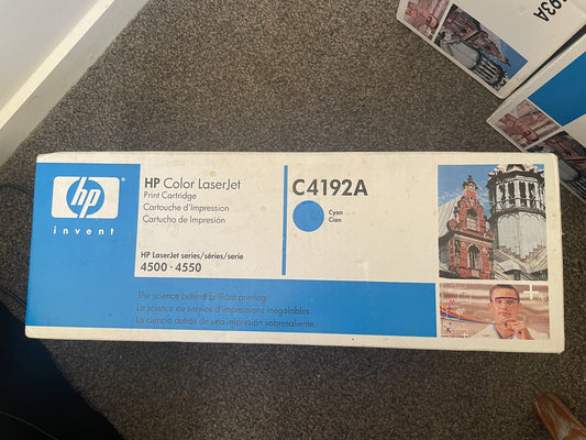 HP Color Laserjet C4192A Cyan Cartridge