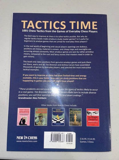 Tactics Time: 1001 Chess Tactics - Tim Brennan & Anthea Carson