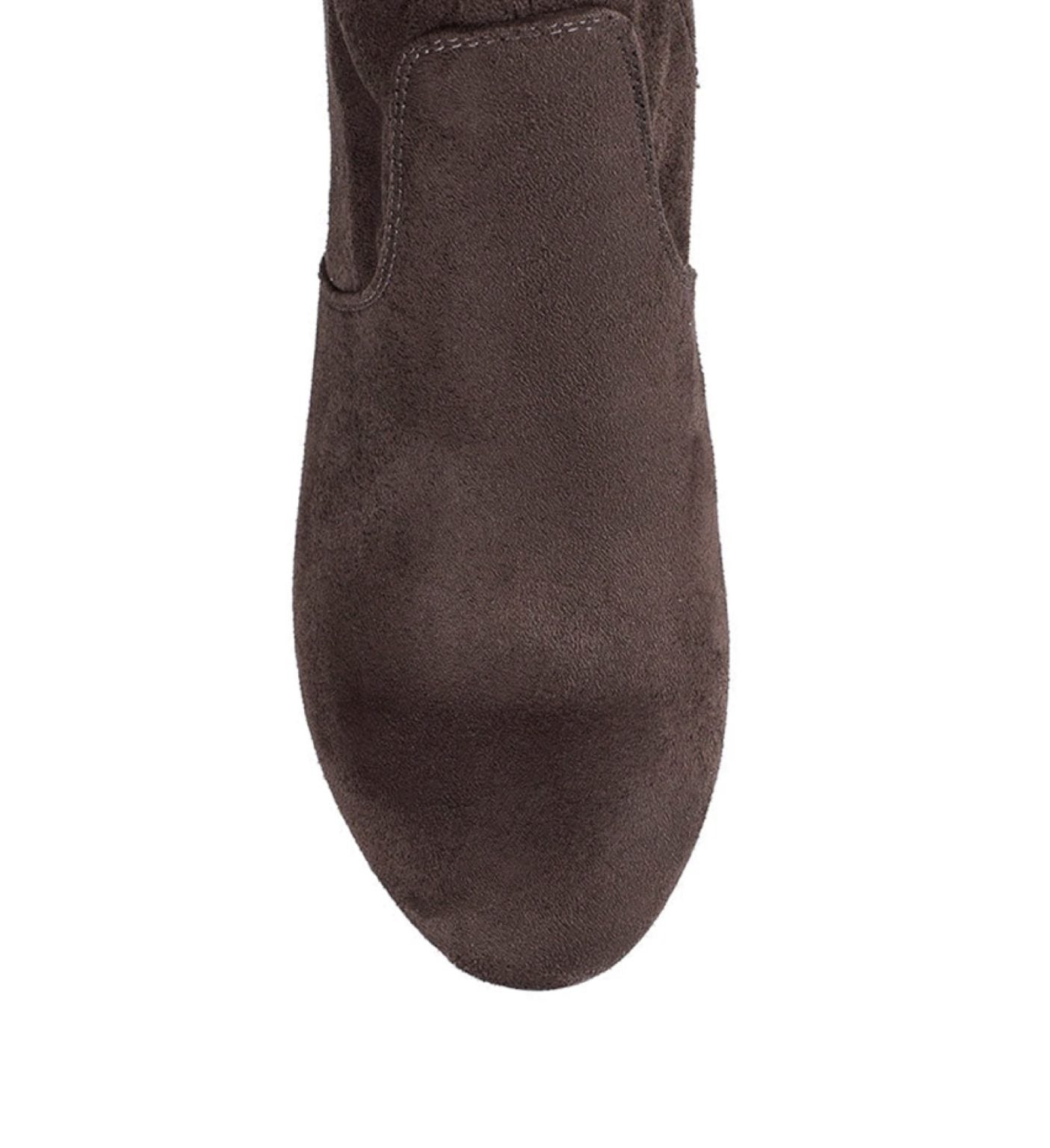 Verali Size 36 Zeebra Over The Knee Boots - Chocolate Microsuede