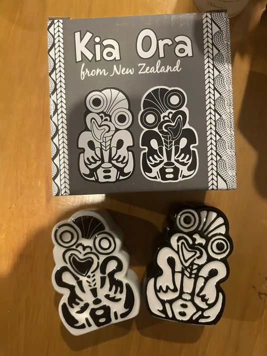 Ceramic Tiki Salt & Pepper Shakers