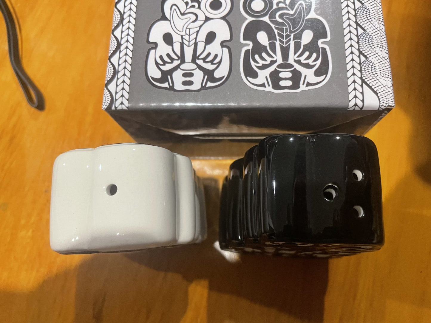 Ceramic Tiki Salt & Pepper Shakers