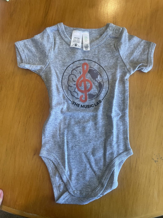 The Music Lab Size 6-12m Organic Cotton Bodysuit