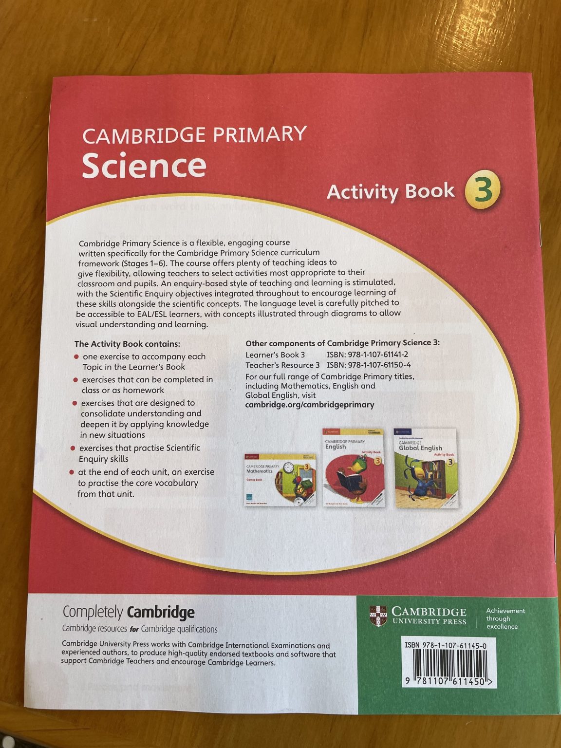Cambridge Primary Science Activity Workbook 3