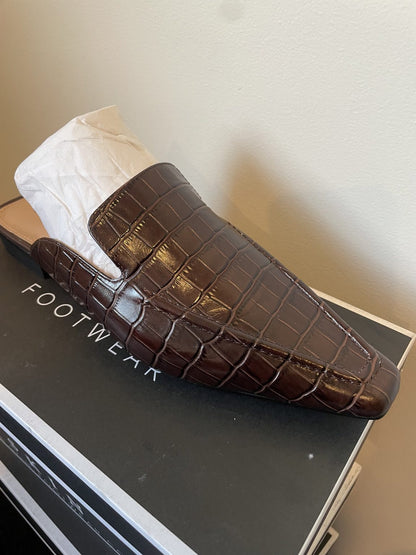 Skin Footwear Size 39 Choc Croc Mules
