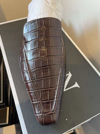 Skin Footwear Size 39 Choc Croc Mules
