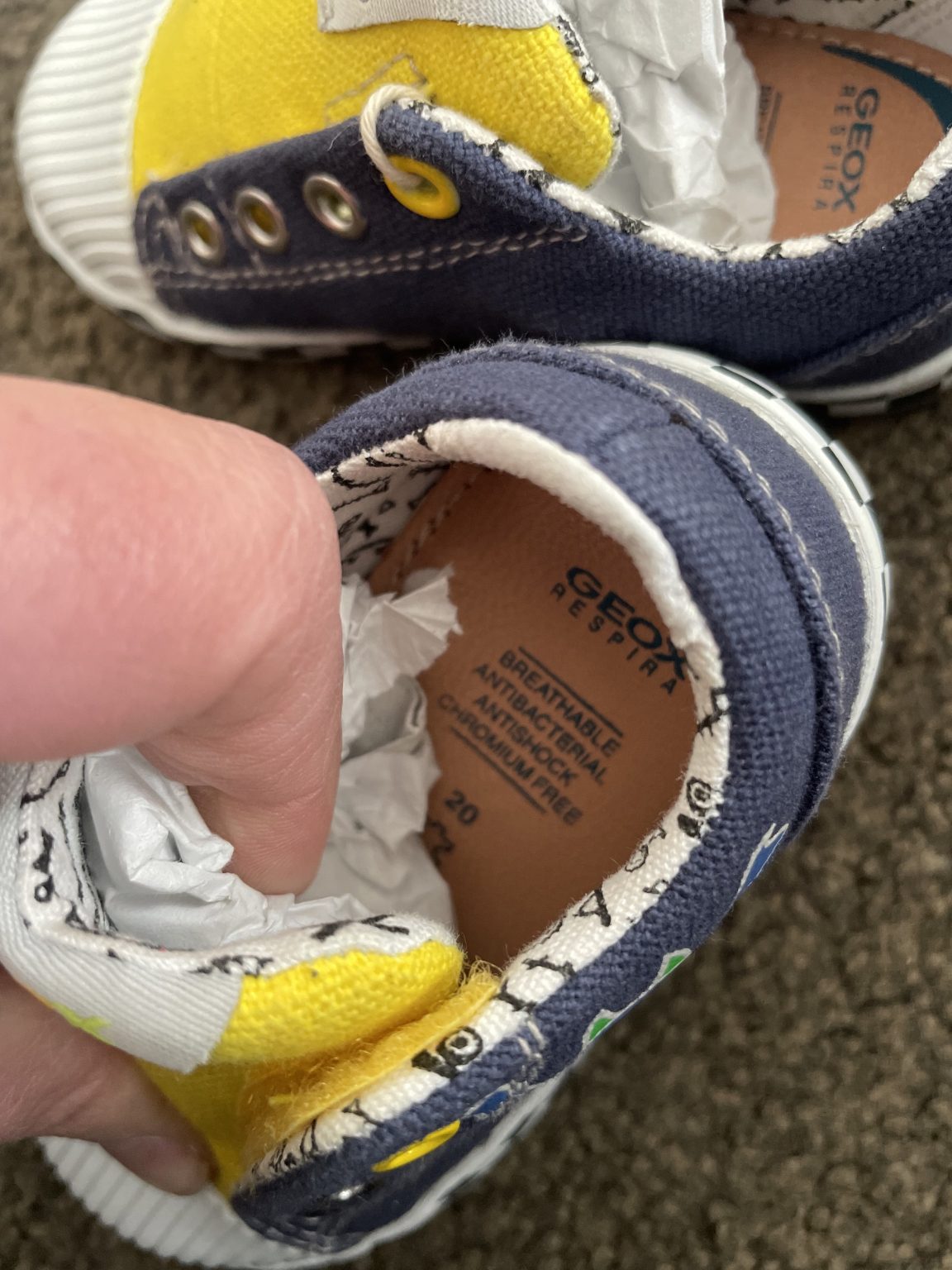 Brand New GEOX Respira Italian Sneakers - Infant 4.5