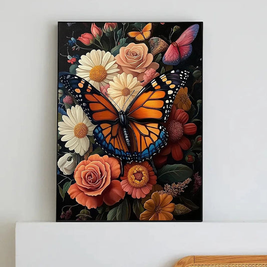 30x40cm Monarch Butterfly Diamond Art Kit