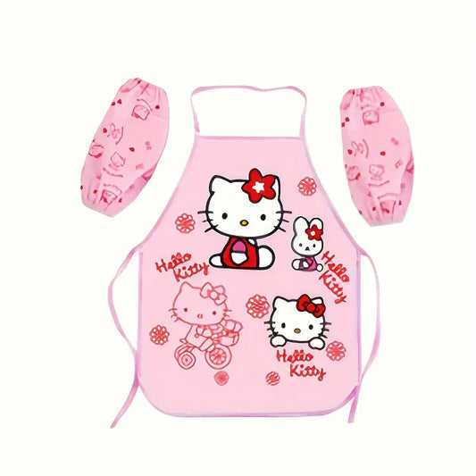 Kids Hello Kitty Apron & Arm Covers
