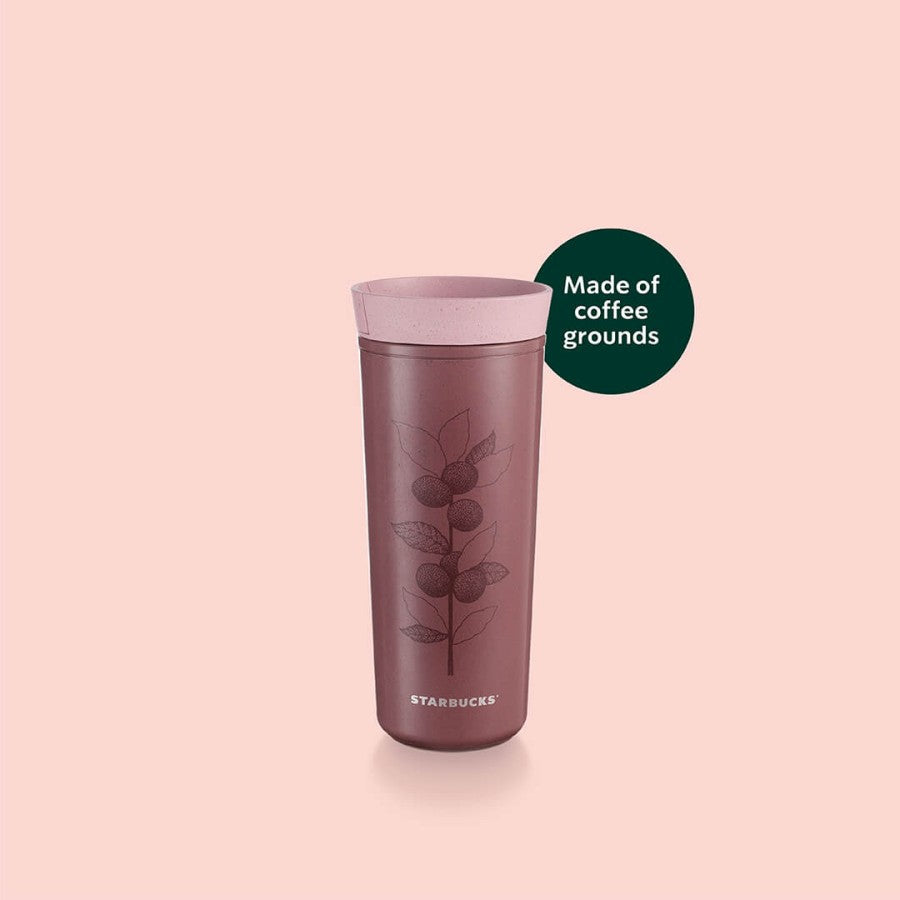 STARBUCKS Tumbler Reusable Coffee Grounds Tumbler 12oz