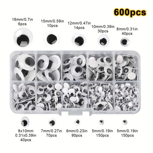 600pcs Googly Eyes