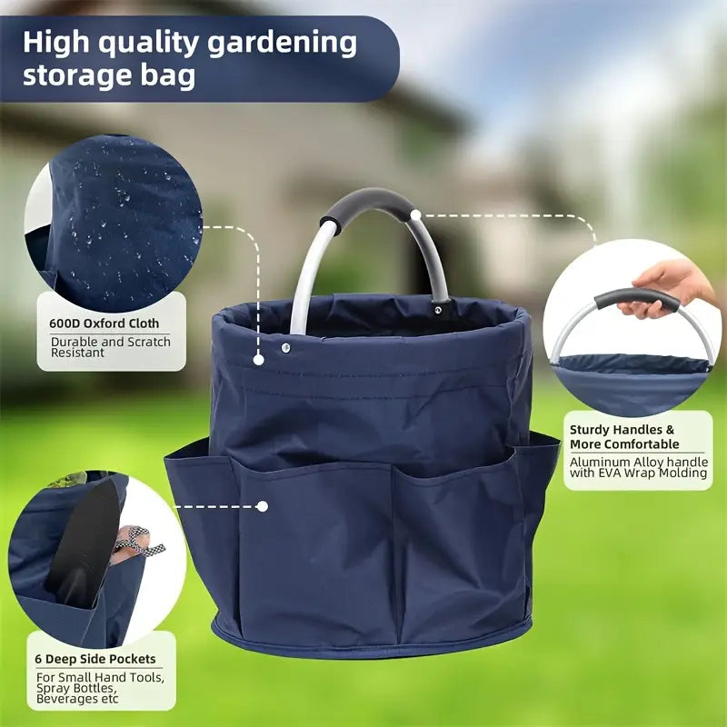 Navy Blue Cleaning / Garden Storage Caddy