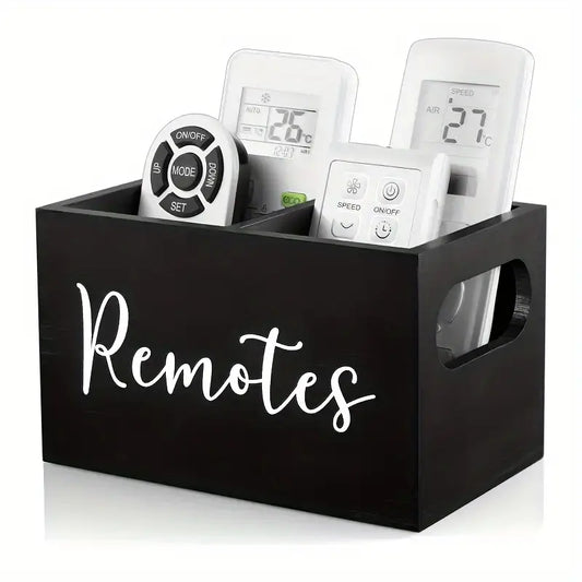 Wooden Remote Storage Box