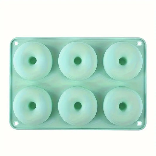 Green Silicone Donut / Bagel Pan