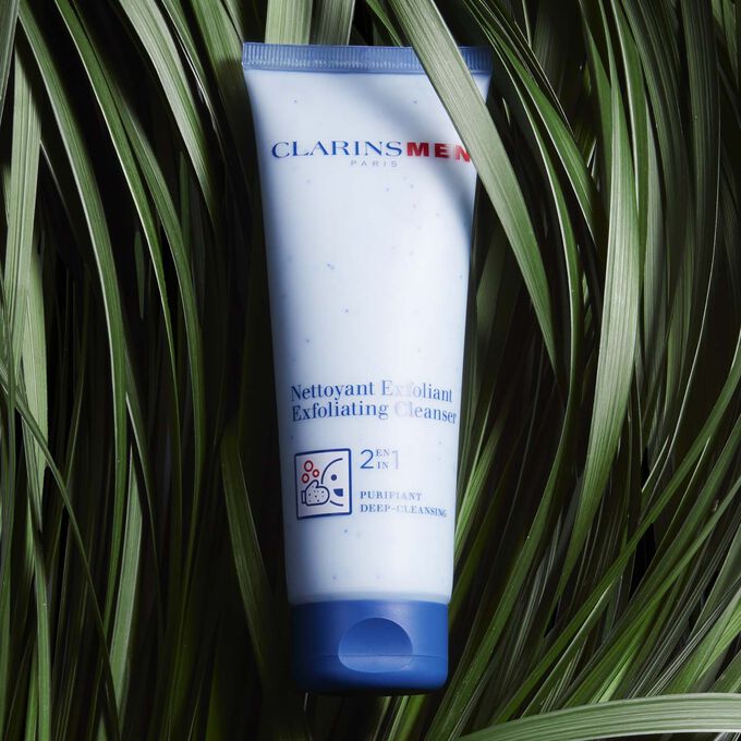 Clarins Men Exfoliating Cleanser 2-in-1 Purifying Cleanser 125ml