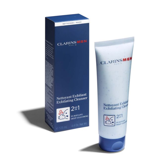 Clarins Men Exfoliating Cleanser 2-in-1 Purifying Cleanser 125ml