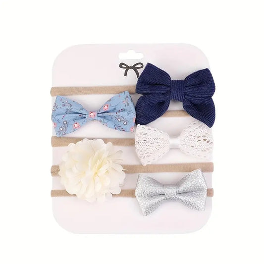 Stretchy Baby Bows - 5 pc