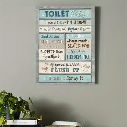 Bathroom Stretched Canvas Wall Art