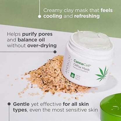 Andalou Naturals Canna Cell Detox Mask 50g
