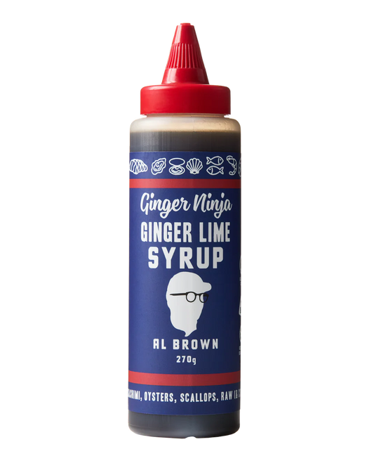 Al Brown Ginger Ninja Ginger Lime Syrup 270G