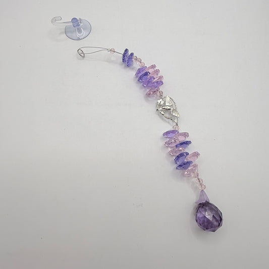 Sparkling Suncatcher - Purple & Clear