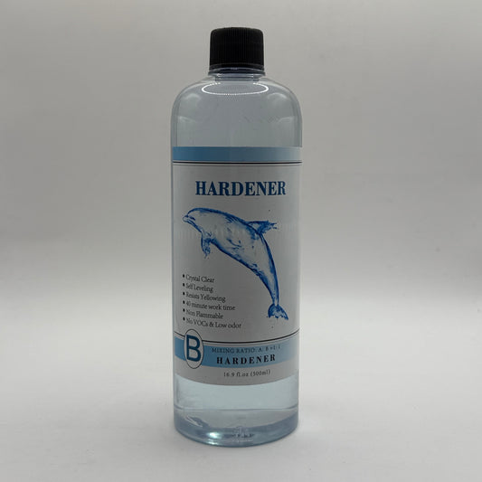 Clear Epoxy Resin Hardener - 16.9 fl.oz (500ml) - Crystal Clear, Self-Leveling, UV Resistant