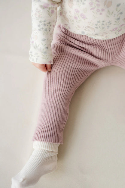 JAMIEKAY Size 4YR Frankie Knitted Legging Powder Pink