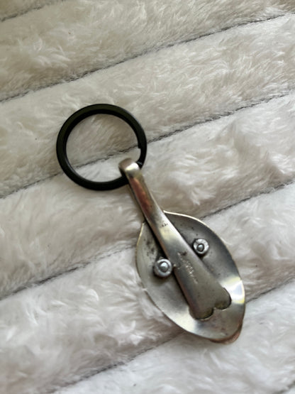Hand Crafted Spoon Face Keychain
