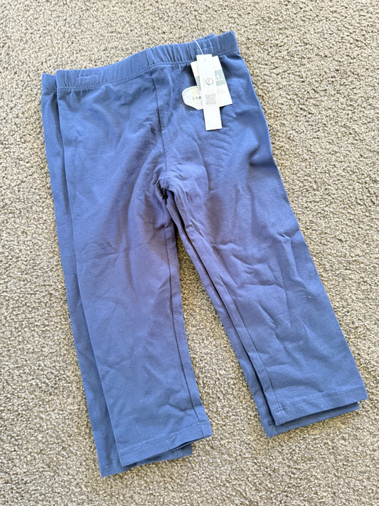 Young Originals Size 6 Navy Blue Crop Legging 2PK