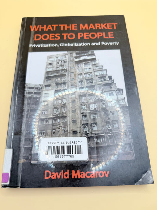 What the Market Does to People: Privatization, Globalization and Poverty by David Macarov