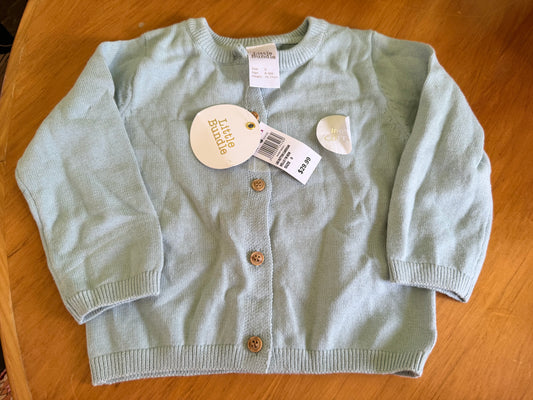 Little Bundle Size 6-12 MonthsBaby Cardigan Light Blue RRP $29.99