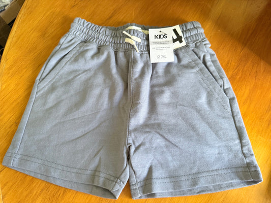 COTTON-ON KIDS Size 4 Henry Slouch Short in Steel Core RRP $16.99