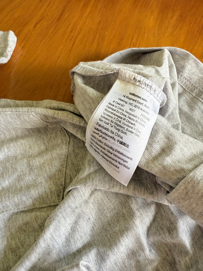 COTTON-ON KIDS Size 4 The Essential Short Sleeve Tee in Fog Grey Marle RRP $16.99
