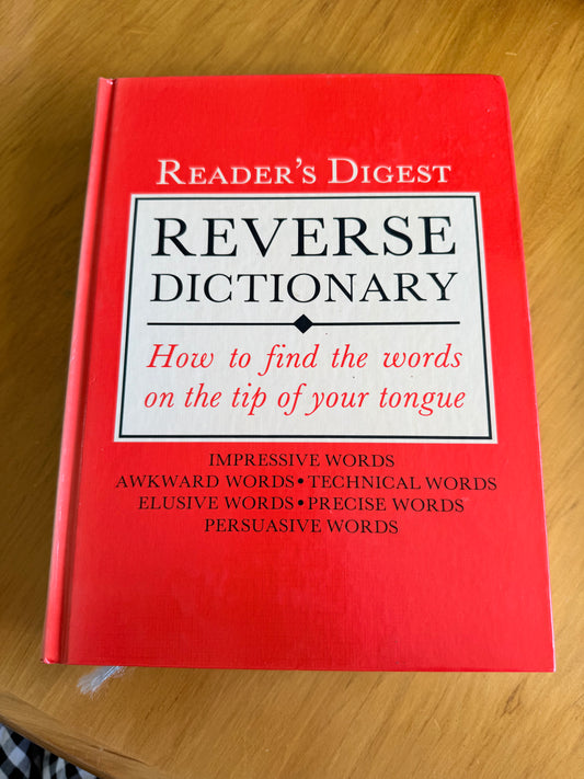 Reader's Digest Reverse Dictionary
