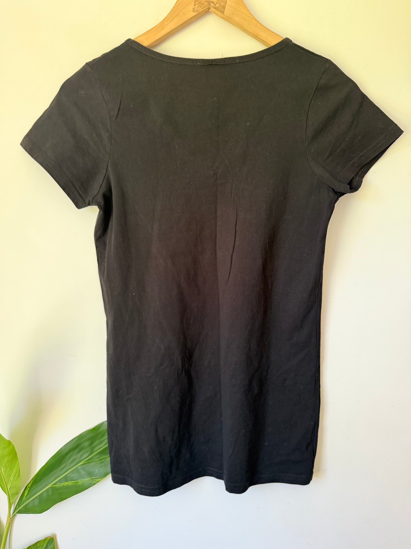 Mr Vintage Size XS Black T-Shirt with New Zealand Graphic Print