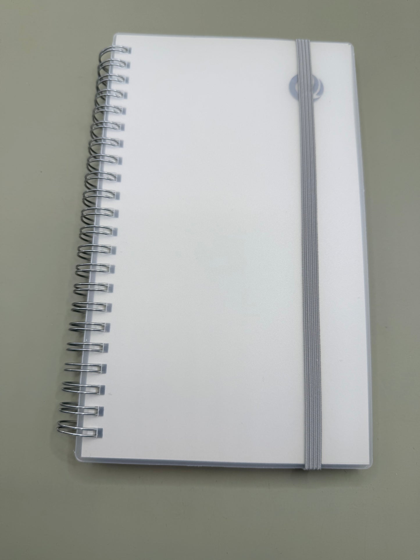 Spiral Bound Unlined Notebook with Elastic Closure