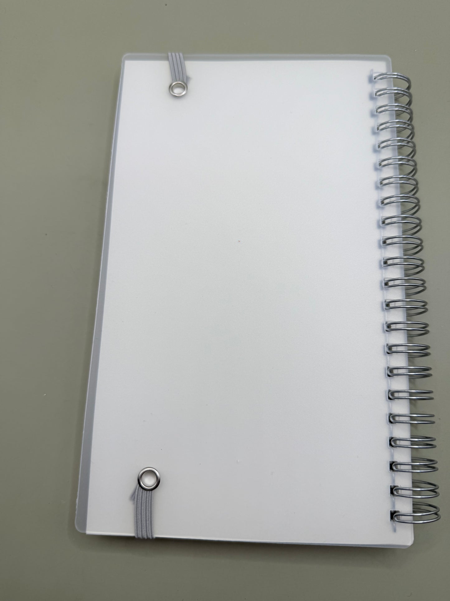 Spiral Bound Unlined Notebook with Elastic Closure