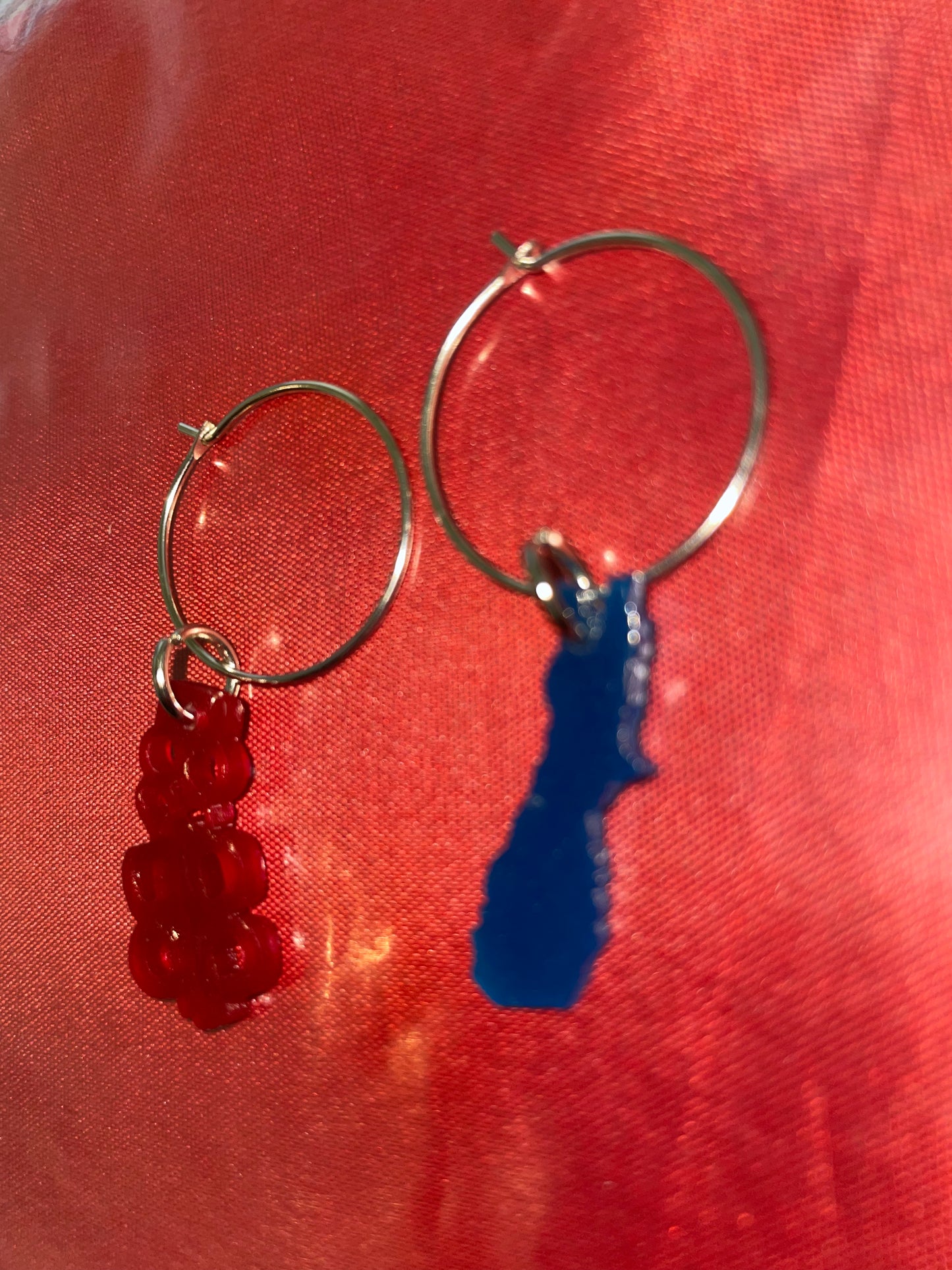 NZ Hoop Earrings with Acrylic NZ Icon Charms