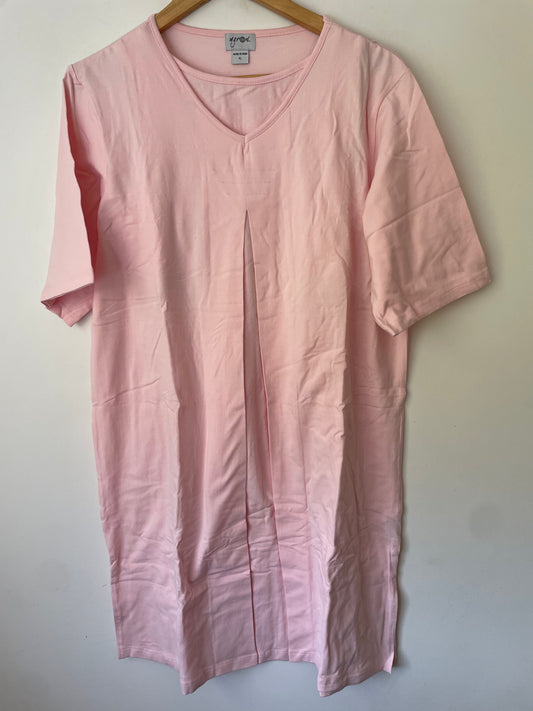 Ugrow - Pink Maternity Nightgown with Front Access
