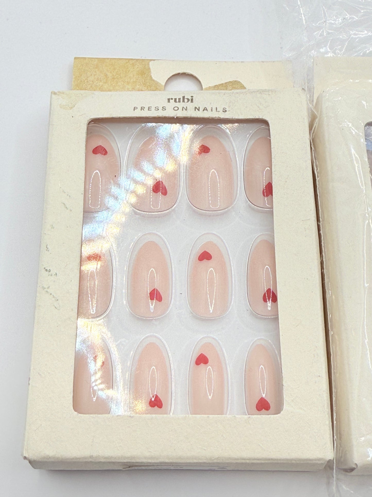3x Packs Ruby Press On Nails Set