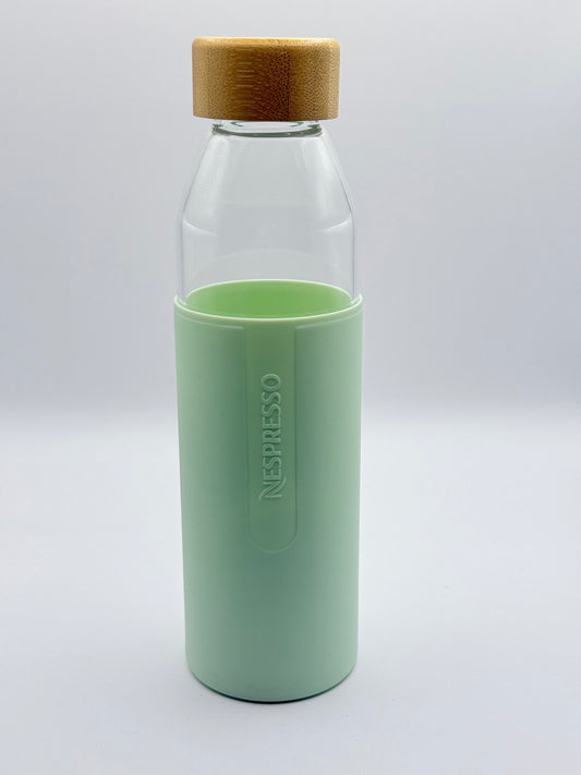 Nespresso Green Reusable Glass Bottle