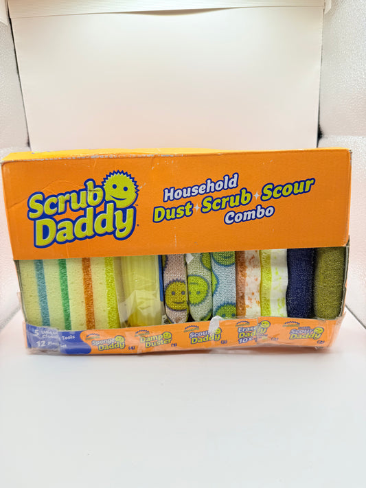 12 Piece Scrub Daddy Household Dust, Scrub & Scour Combo