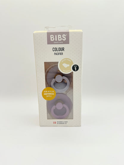 2 Pack Size 1 BIBS Anatomical Pacifier
