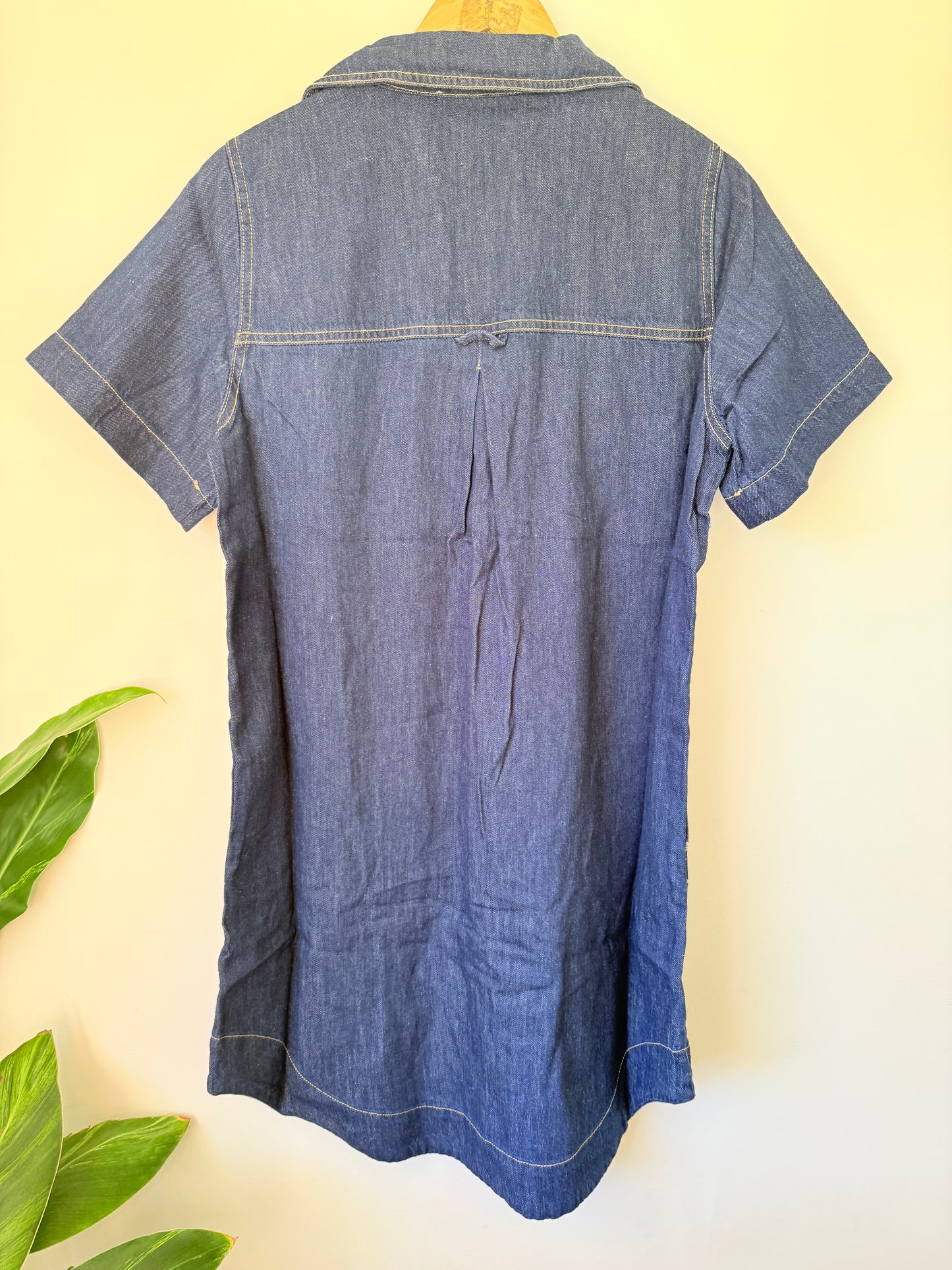 JUST JEANS Size 10 Dark Wash Denim Mini Dress RRP $119.99