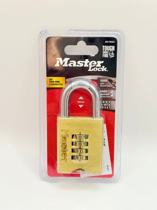 Master Lock 651DAU 4-Digit 32mm Shackle