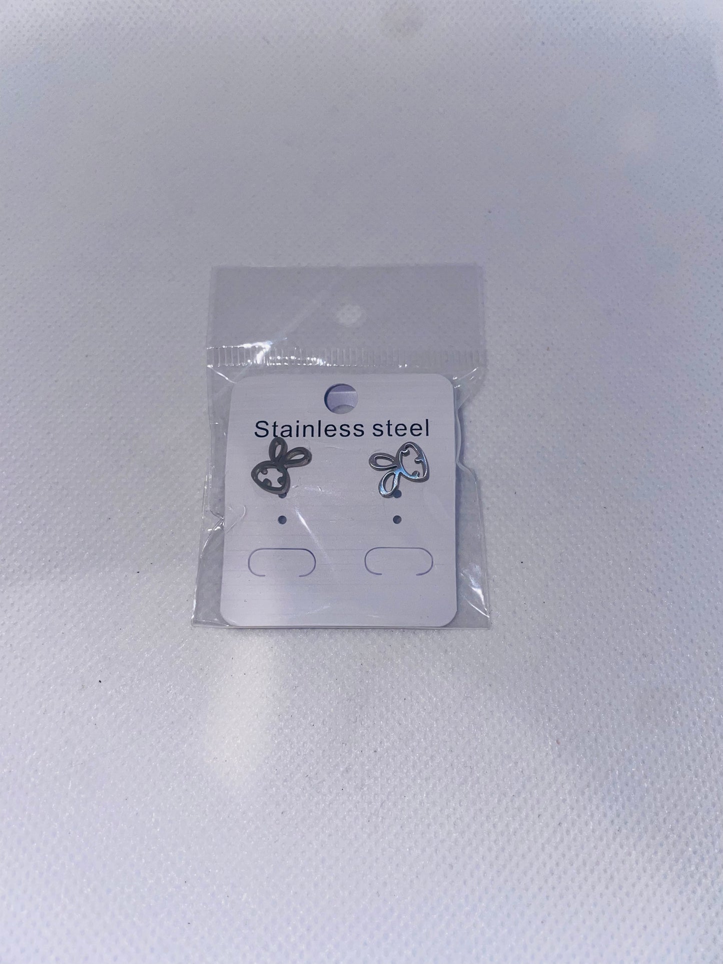 Stainless Steel Bunny Stud Earring