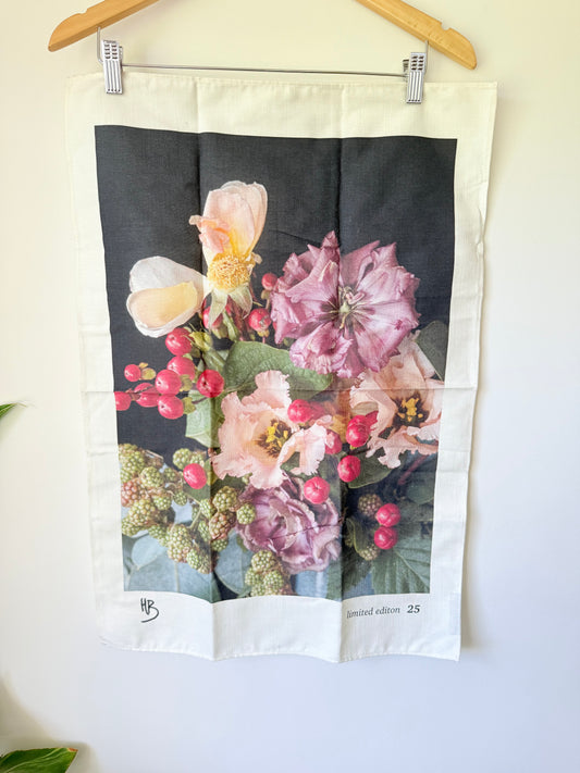 Helen Bankers Limited Edition 25 Floral Tea Towel